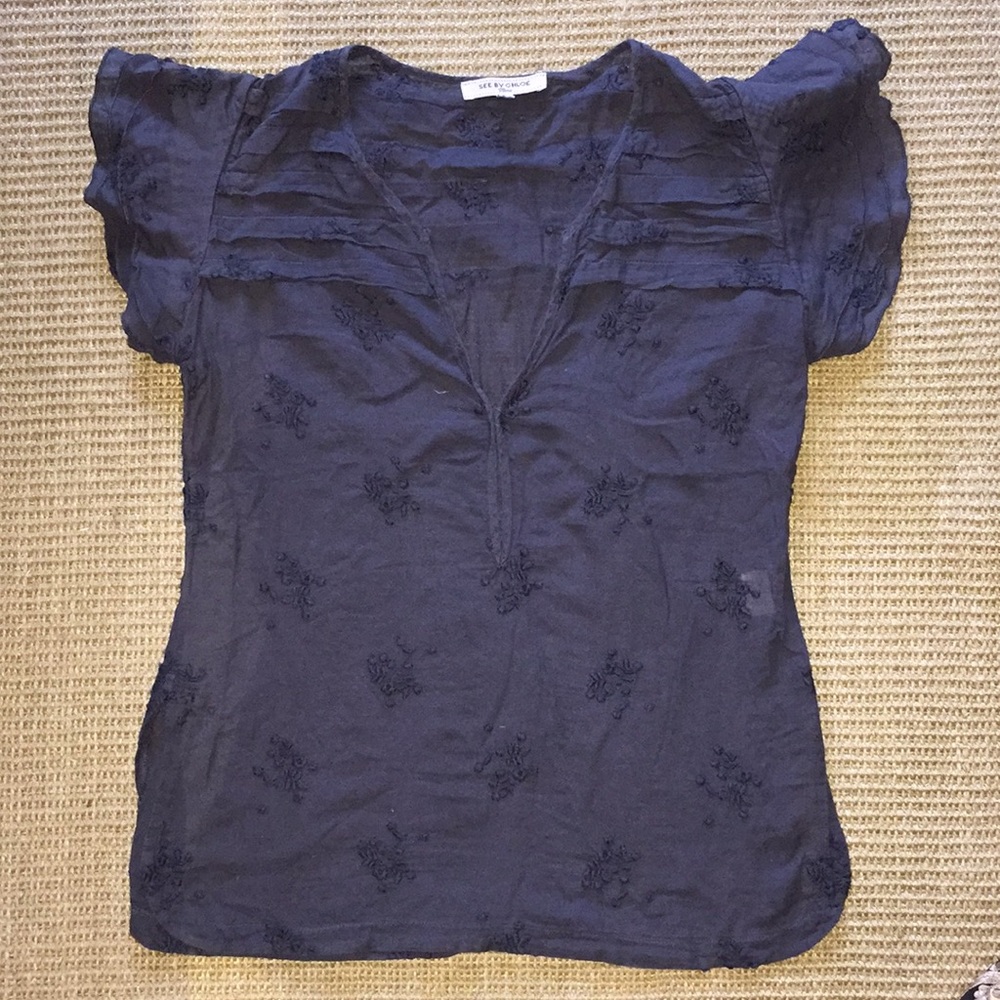 Embroidered See by Chloe top